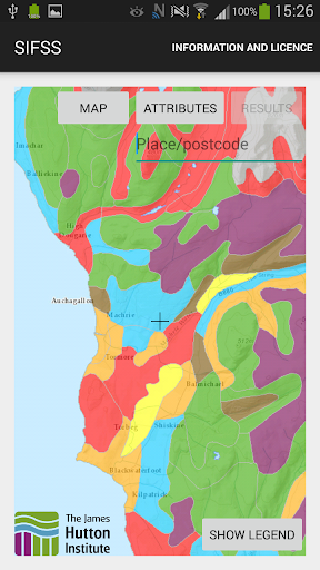 Android application SoilFinder (Scotland) screenshort