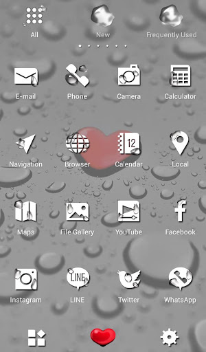 Heart Drop Theme Screen 3