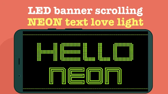 LED Banner Scrolling Text NEON