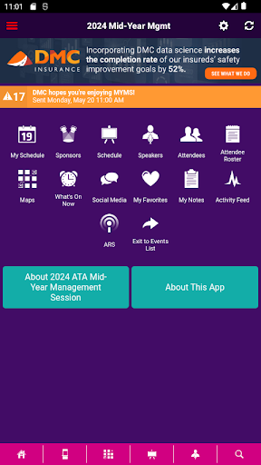 ATA Meetings & Events Screen 2