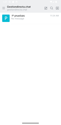 Android application gestiondirecta.chat screenshort