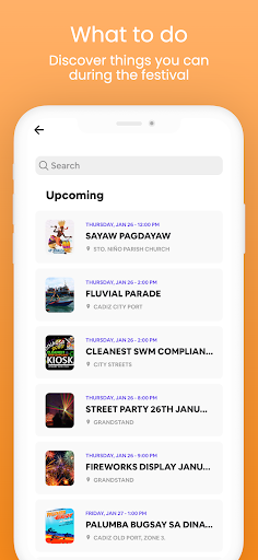 One Festival: Festival Finder Screen 3