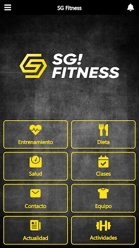 Android application SG Fitness screenshort