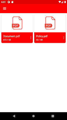 Android application Pdf Merge screenshort