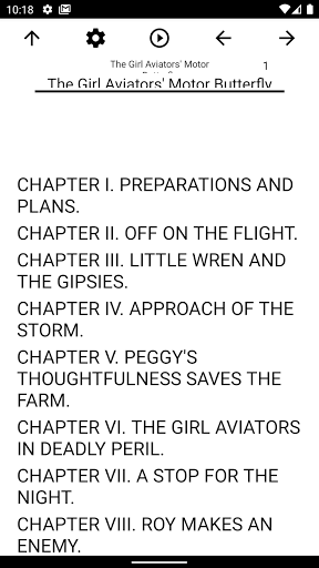 Android application Book, The Girl Aviators' Motor screenshort