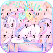 Floral Unicorn Keyboard Theme