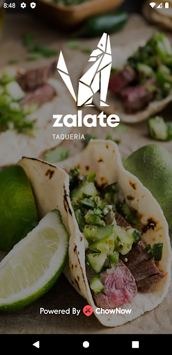 Android application Zalate Taqueria screenshort