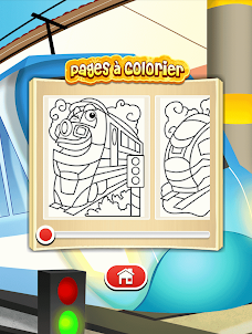 Jeu de train: Coloriage