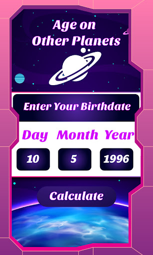 Android application Age Calculator screenshort