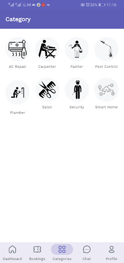 Android application Karigar screenshort