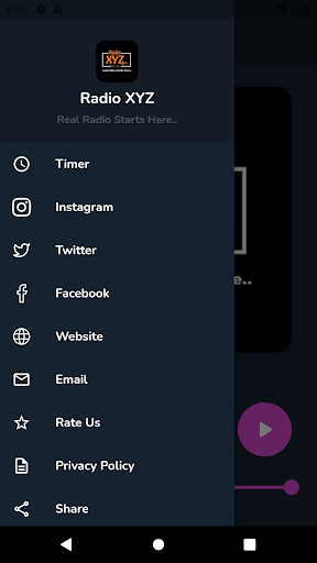 Radio XYZ Screen 3