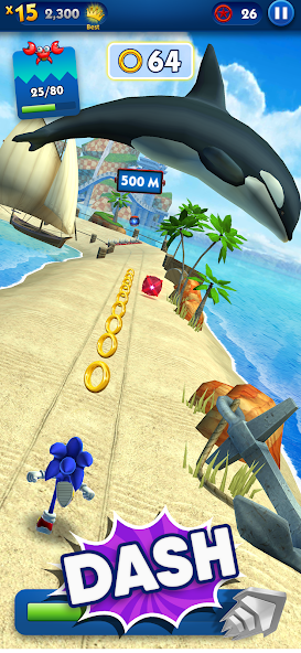 Sonic Dash - бег и гонки игра 7.9.0 APK + Мод (Unlimited money) за Android