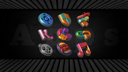 Auric Dark 3D Icon Pack 1 3 2 APK Full Version APK Home