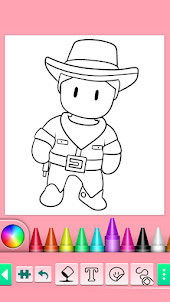 Stumble Guys Coloring Page