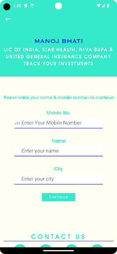 Android application MANOJ BHATI (TEAM LEADER LIC) screenshort