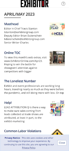 EXHIBITOR Magazine Screen 2