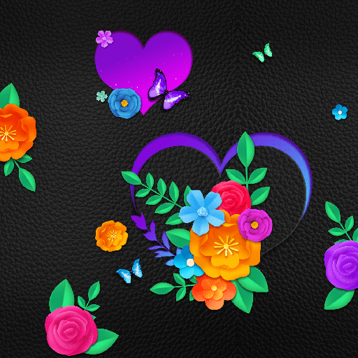 Heart With Colorful- Wallpaper logo