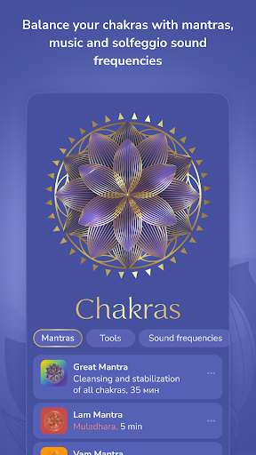 Android application Chakris — world of harmony screenshort