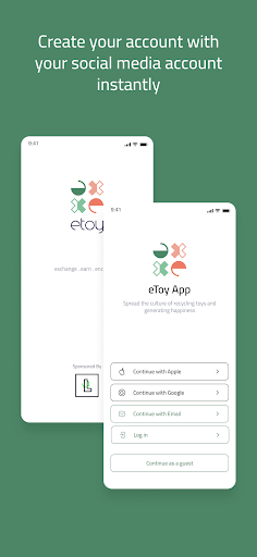 eToy App: Swap, Giveaway, Sell Screen 2