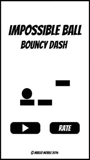 Android application Impossible Ball - bouncy dash screenshort