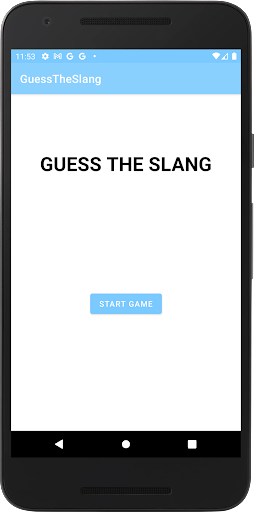 Android application Guess The Slang screenshort