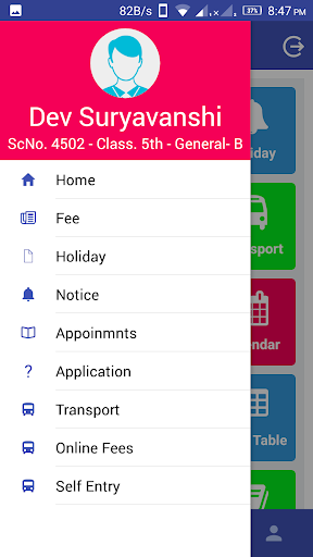 St.Thomas Kanpur Student App Screen 3