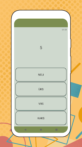 Numbers in Estonian language Screen 3