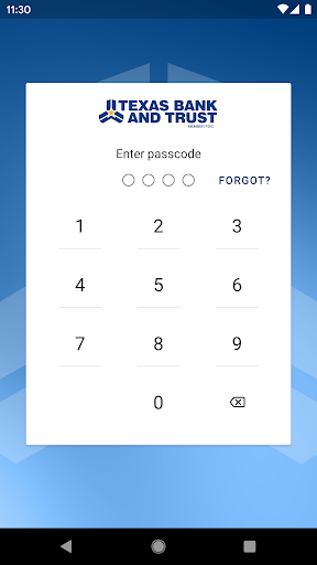Texas Bank and Trust Mobile Screenshot