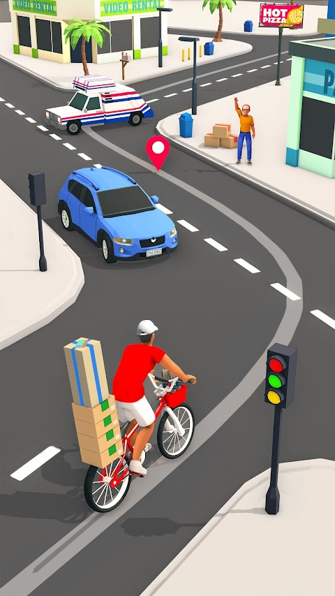 BMX Bike Ticket Delivery Gameのおすすめ画像1
