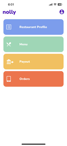 Android application Merchant App for Nolly screenshort