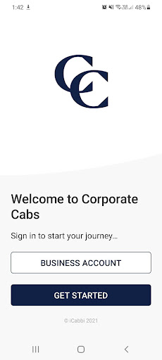 Android application Corporate Cabs screenshort