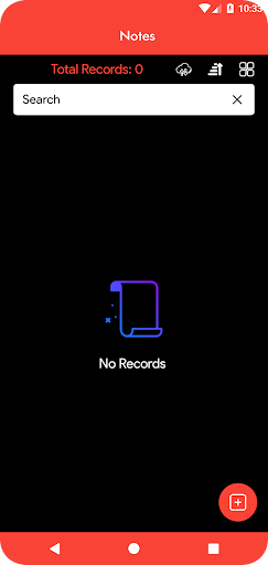 Android application Notes screenshort