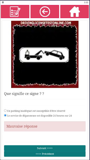 Examen Permis Conduire France