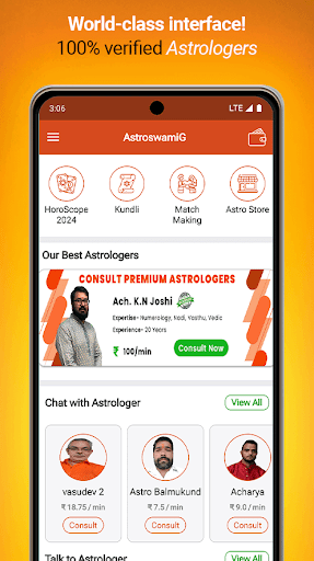 AstroswamiG: Online Astrology Screen 3