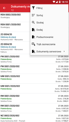 WAPRO Mobile Mag - Magazynier Screen 2