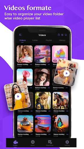 Android application Video Player and Downloader screenshort