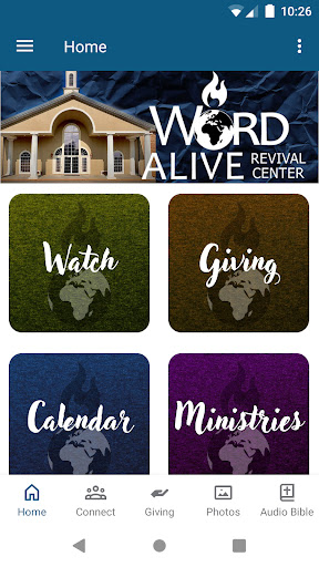 Android application Word Alive Connect screenshort
