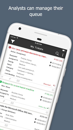 Intelligent Service Management Screen 2