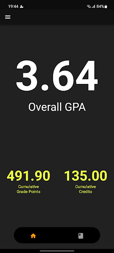 GPA Calculator Screen 2