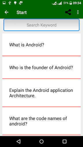 Android Interview Questions Screen 2