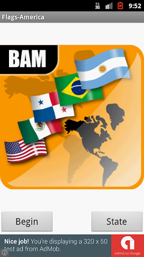 Android application Banderas-America screenshort