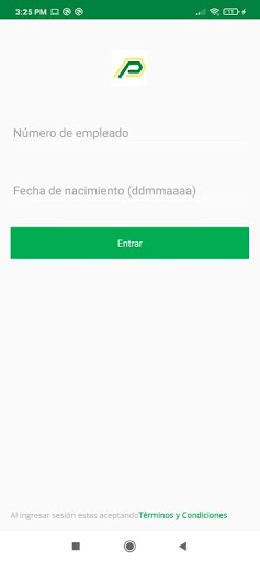 Android application Comunidad PT screenshort