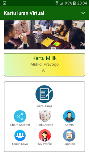 Android application Kartu Iuran screenshort