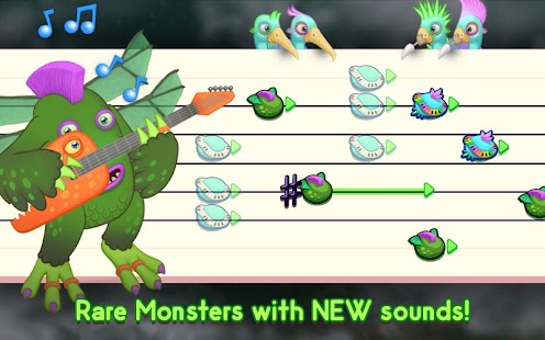 Capture d'écran du compositeur de My Singing Monsters