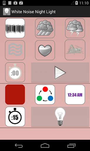 Screenshot of White Noise Night Light