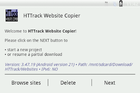 HTTrack Website Copier screenshots 1