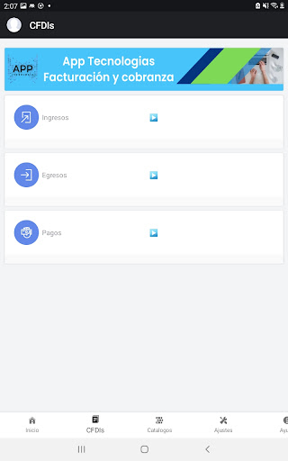 App Facturación Screen 2