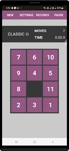 15 Puzzle Challenge Screen 3