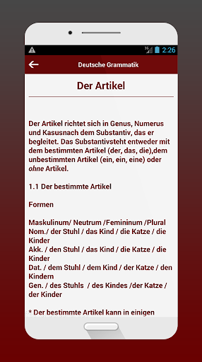 Deutsche Grammatik Screen 3