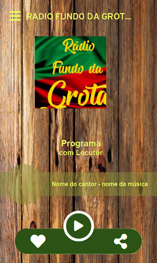 Android application Radio Fundo da Grota screenshort